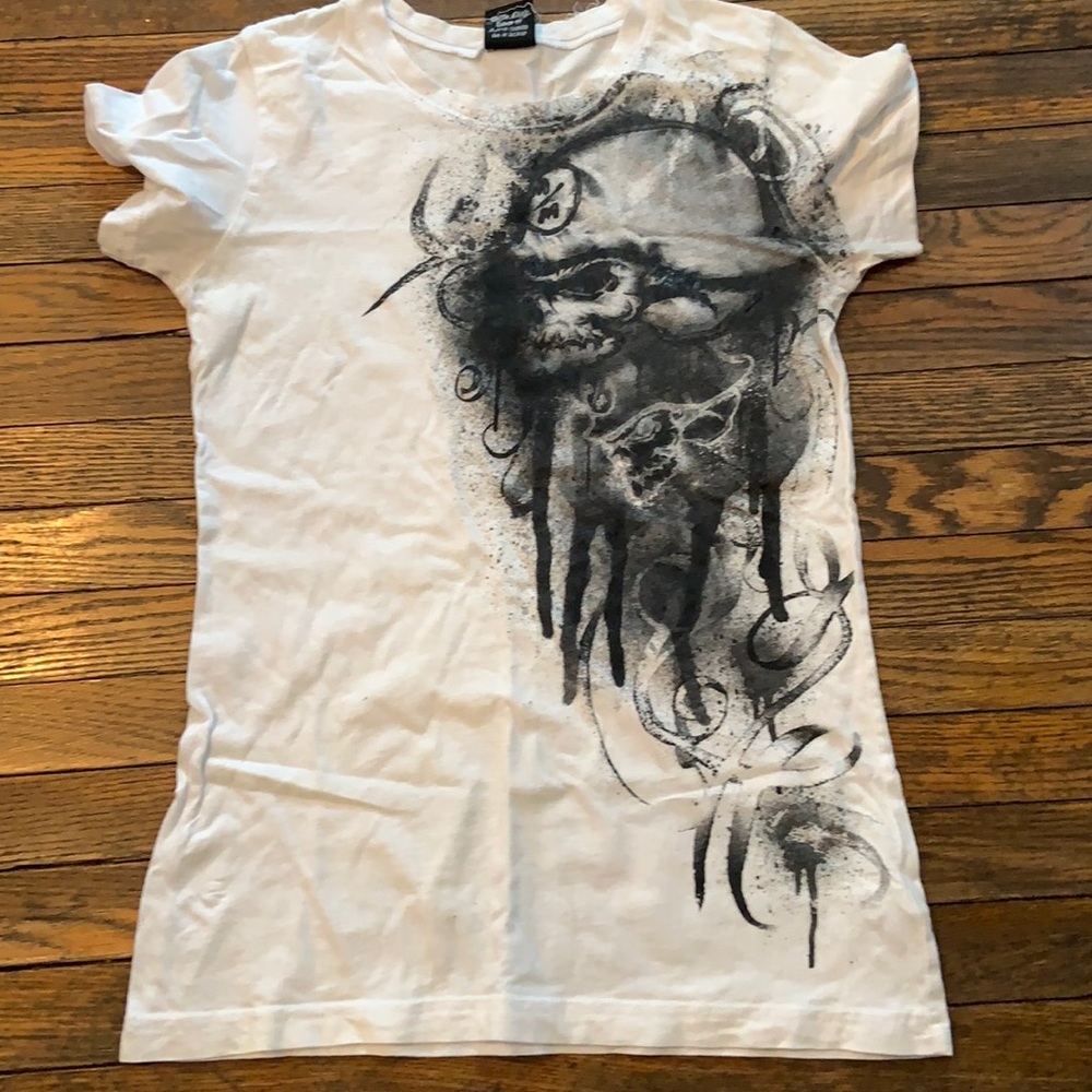 White metal mulisha tshirt
